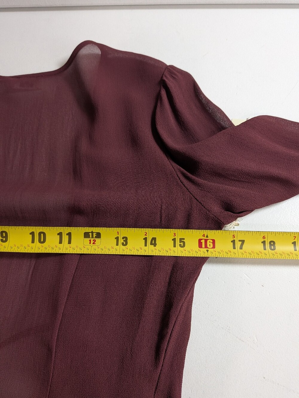 New Wilfred Lina Feminine Wrap Dress Midi Red Rust Size XXS Lined Front Tie - Picture 15 of 16